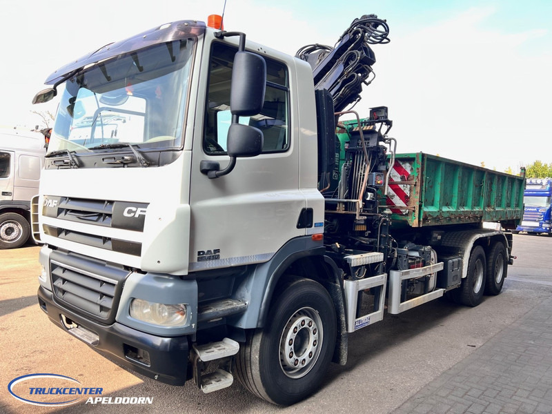 DAF CF 85.410 ATE, Hiab 166, 6x4 Big axle, Steel spring - شاحنة ذات خطاف, شاحنة كرين: صورة 3 DAF CF 85.410 ATE, Hiab 166, 6x4 Big axle, Steel spring - شاحنة ذات خطاف, شاحنة كرين: صورة 3