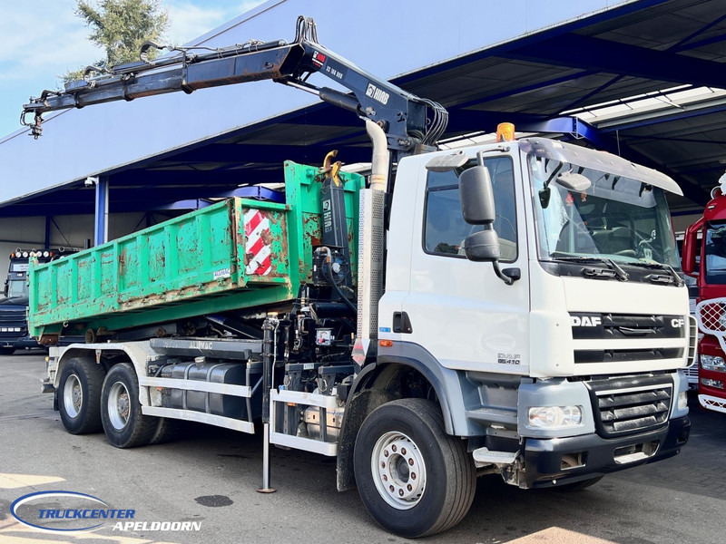 DAF CF 85.410 ATE, Hiab 166, 6x4 Steel spring - شاحنة ذات خطاف, شاحنة كرين: صورة 1 DAF CF 85.410 ATE, Hiab 166, 6x4 Steel spring - شاحنة ذات خطاف, شاحنة كرين: صورة 1