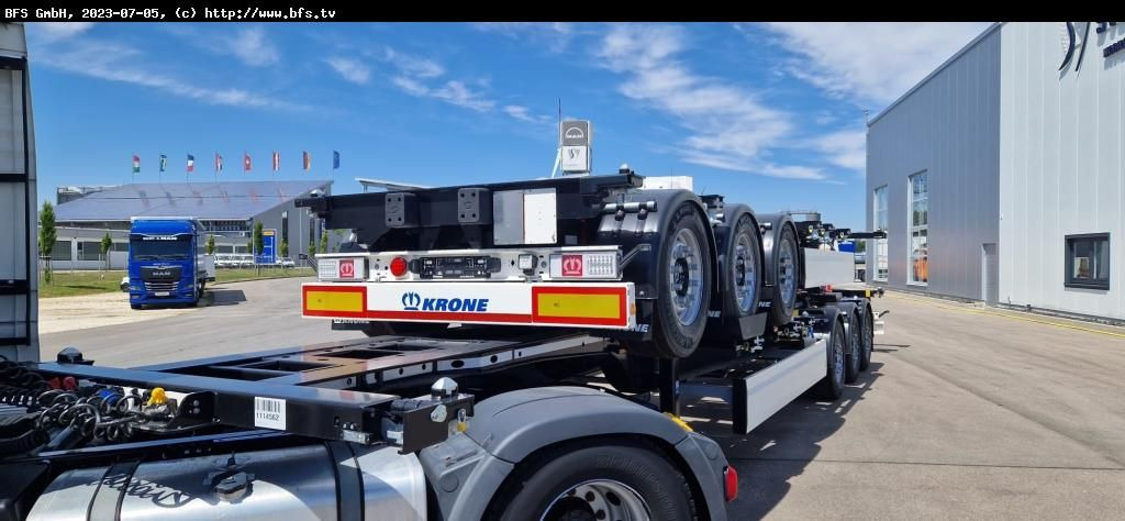Krone Sattelauflieger Container Chassi SDC 27 eLTU5-2 - نصف مقطورة لنقل الحاويات: صورة 4 Krone Sattelauflieger Container Chassi SDC 27 eLTU5-2 - نصف مقطورة لنقل الحاويات: صورة 4