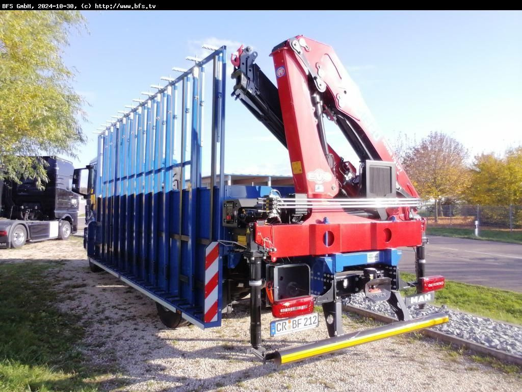 MAN TGM (TG3) 18.320 4x2 BL CH Glastransporter Hegla - شاحنات مسطحة, شاحنة كرين: صورة 3 MAN TGM (TG3) 18.320 4x2 BL CH Glastransporter Hegla - شاحنات مسطحة, شاحنة كرين: صورة 3