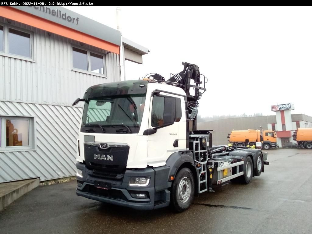 MAN TGS (TG3) 26.510 6x2-4 BL Recyclingkran - شاحنة ذات خطاف: صورة 1 MAN TGS (TG3) 26.510 6x2-4 BL Recyclingkran - شاحنة ذات خطاف: صورة 1