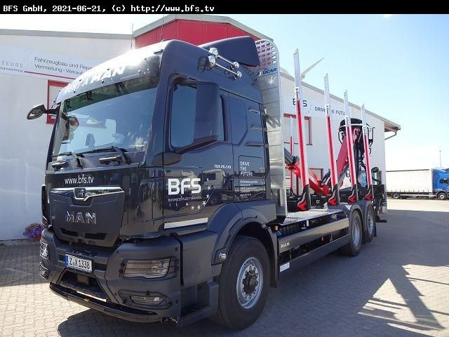 MAN TGS (TG3) 26.510 6x4H-4 BL CH Kurzholz Bio Öl - شاحنة قطع الأشجار: صورة 1 MAN TGS (TG3) 26.510 6x4H-4 BL CH Kurzholz Bio Öl - شاحنة قطع الأشجار: صورة 1