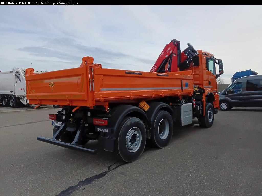 MAN TGS (TG3) 28.510 6x4-4 BL CH WiDi Fassi 15mt - شاحنة قلاب: صورة 2 MAN TGS (TG3) 28.510 6x4-4 BL CH WiDi Fassi 15mt - شاحنة قلاب: صورة 2