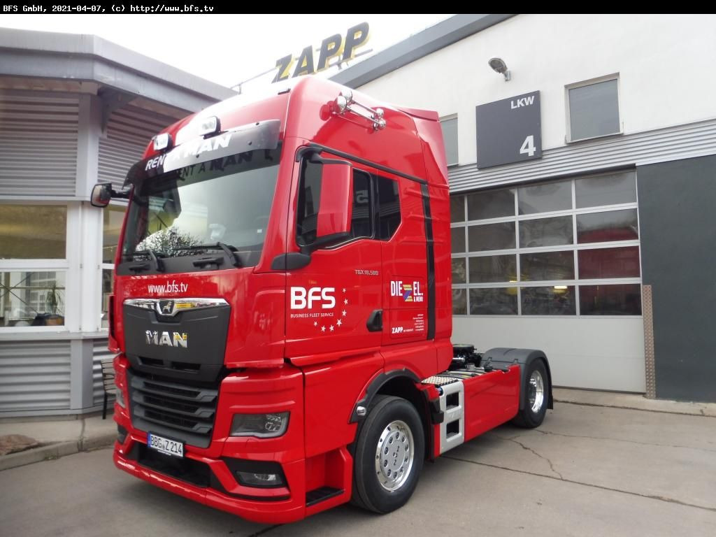 MAN TGX (TG3) 18.580 4x2 BL SA Kipphydraulik GX - وحدة جر: صورة 1 MAN TGX (TG3) 18.580 4x2 BL SA Kipphydraulik GX - وحدة جر: صورة 1