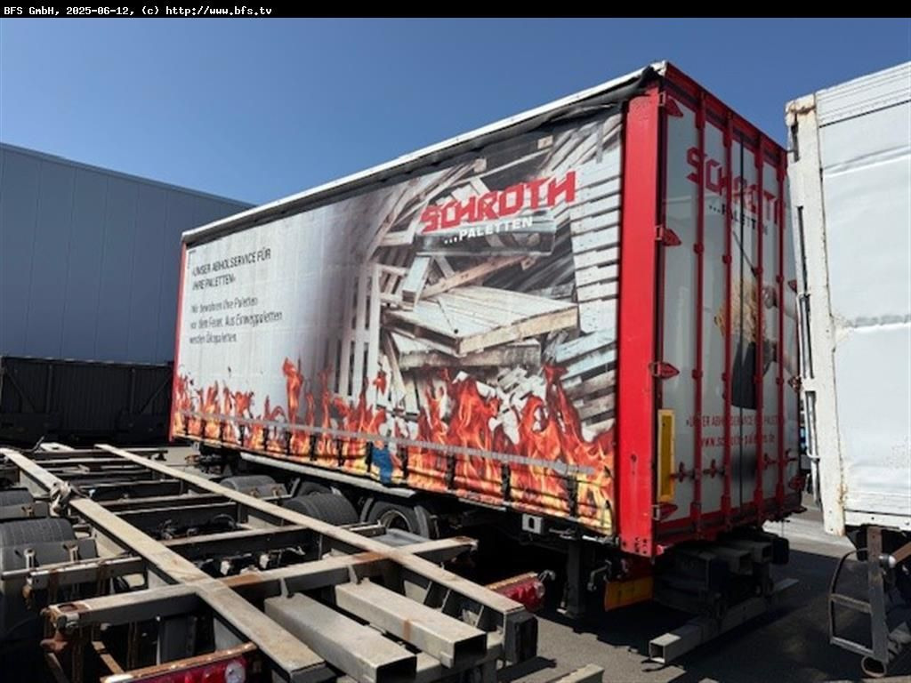 Wecon Anhänger AWZ218 LN BDF mit Staplermitnahme - مقطورة ستارة جانبية: صورة 2 Wecon Anhänger AWZ218 LN BDF mit Staplermitnahme - مقطورة ستارة جانبية: صورة 2