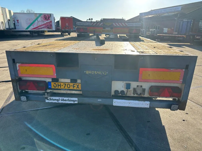 عربة منخفضة مسطحة نصف مقطورة Broshuis 3 X EXTENDABLE TOTALE 42 M + EXTENSION TRACK DEFECTIVE: صورة 10