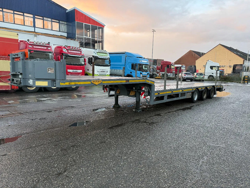 Broshuis E-2190/27 6,3 M EXTENDABLE, LAST AXLE STEERING - عربة منخفضة مسطحة نصف مقطورة: صورة 3 Broshuis E-2190/27 6,3 M EXTENDABLE, LAST AXLE STEERING - عربة منخفضة مسطحة نصف مقطورة: صورة 3