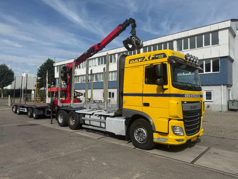 DAF XF 510 6X4 EURO 6 PALFINGER Q150Z + GRIJPER + KELBERG HANGER INTARDER - شاحنات مسطحة, شاحنة كرين: صورة 3 DAF XF 510 6X4 EURO 6 PALFINGER Q150Z + GRIJPER + KELBERG HANGER INTARDER - شاحنات مسطحة, شاحنة كرين: صورة 3