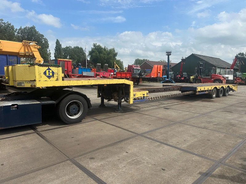 ES-GE 3 SOU-1N, LAST AXLE STEERING, 4 M EXTENDABLE , HYDRAULICS RAMPS - عربة منخفضة مسطحة نصف مقطورة: صورة 1 ES-GE 3 SOU-1N, LAST AXLE STEERING, 4 M EXTENDABLE , HYDRAULICS RAMPS - عربة منخفضة مسطحة نصف مقطورة: صورة 1