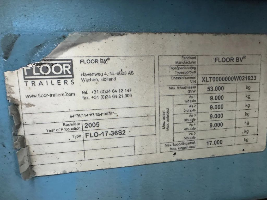 نصف مقطورة مسطحة Floor 2 AXLE STEERING an 2 LIFT AXLE: صورة 11