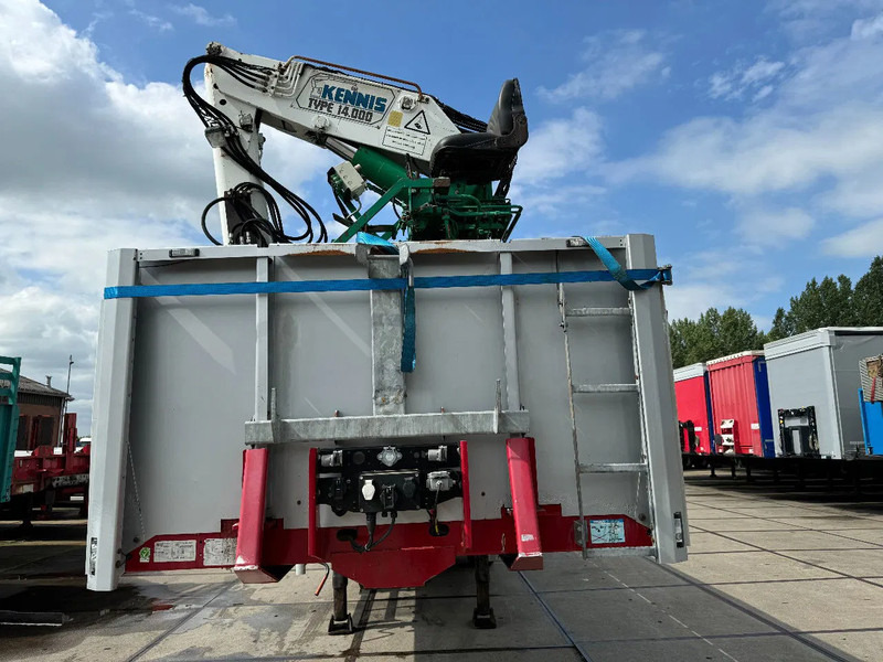 Floor FLO 18 30 S2 + KENNIS CRANE 3X STEERING AXLE - نصف مقطورة مسطحة: صورة 2 Floor FLO 18 30 S2 + KENNIS CRANE 3X STEERING AXLE - نصف مقطورة مسطحة: صورة 2