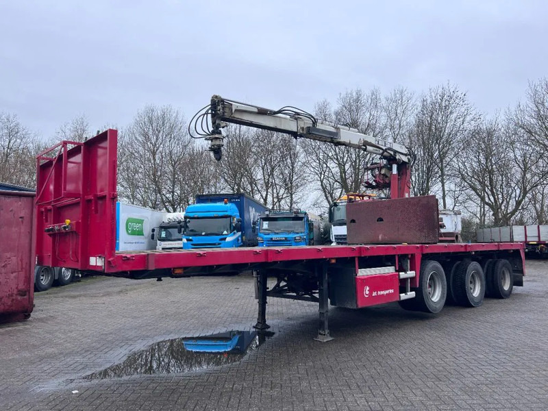Floor HIAB ROLLER 130R - نصف مقطورة مسطحة: صورة 1 Floor HIAB ROLLER 130R - نصف مقطورة مسطحة: صورة 1