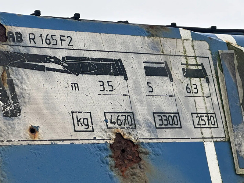 Floor MET HIAB R165-F2, LAATSTE 2 ASSEN GESTUURD - نصف مقطورة مسطحة: صورة 3 Floor MET HIAB R165-F2, LAATSTE 2 ASSEN GESTUURD - نصف مقطورة مسطحة: صورة 3
