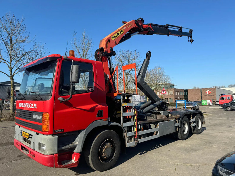 Ginaf M 3232 S 6X2 - EURO 2 + PALFINGER PK19000 + REMOTE + PALIFT HOOK - شاحنة ذات خطاف, شاحنة كرين: صورة 1 Ginaf M 3232 S 6X2 - EURO 2 + PALFINGER PK19000 + REMOTE + PALIFT HOOK - شاحنة ذات خطاف, شاحنة كرين: صورة 1