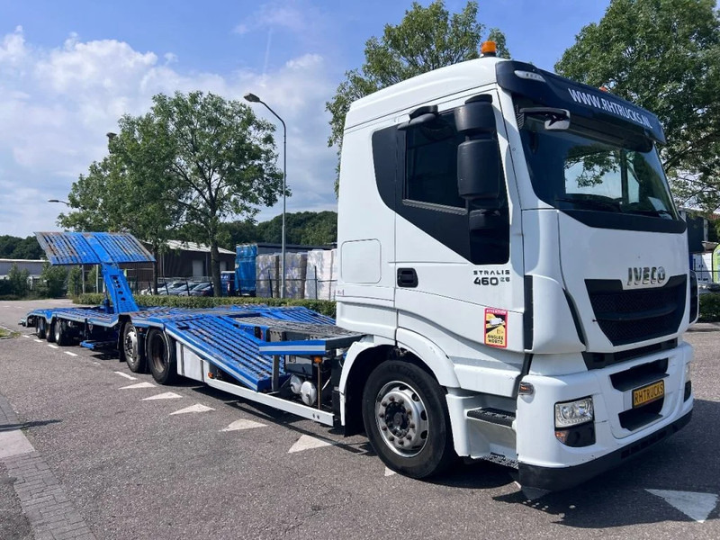 Iveco Stralis 460 6X2 EURO 6 + GS MEPPEL - TRUCK-TRANSPORTER - شاحنة نقل سيارات شاحنة: صورة 1 Iveco Stralis 460 6X2 EURO 6 + GS MEPPEL - TRUCK-TRANSPORTER - شاحنة نقل سيارات شاحنة: صورة 1