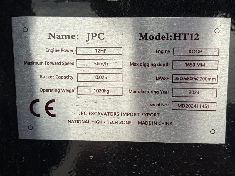 حفارة مُصَّغرة JPC HT12 - NEW AND UNUSED!: صورة 6