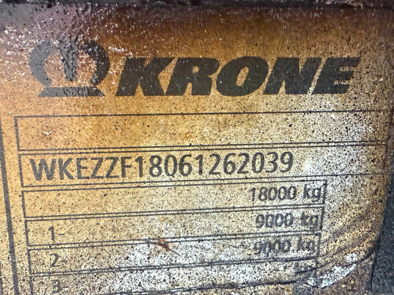 مقطورة نقل الحاويات Krone ZZF 18 + DHOLLANDIA LIFT 2.000 KG: صورة 15