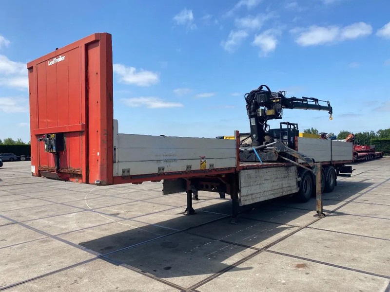 Lecitrailer MET HIAB R165 F3 - نصف مقطورة مسطحة: صورة 1 Lecitrailer MET HIAB R165 F3 - نصف مقطورة مسطحة: صورة 1