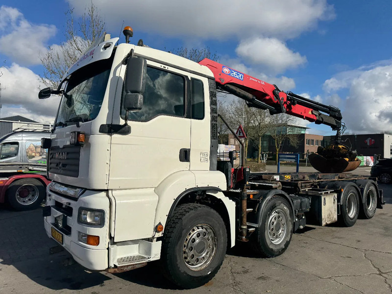 شاحنة - نظام الكابلات, شاحنة كرين MAN TGA 35.440 8X2 - EURO 4 + HMF 2620K-RC 2018! + REMOTE + HYDRAUTO CABLE LIFT + LIFTING AXLE: صورة 15