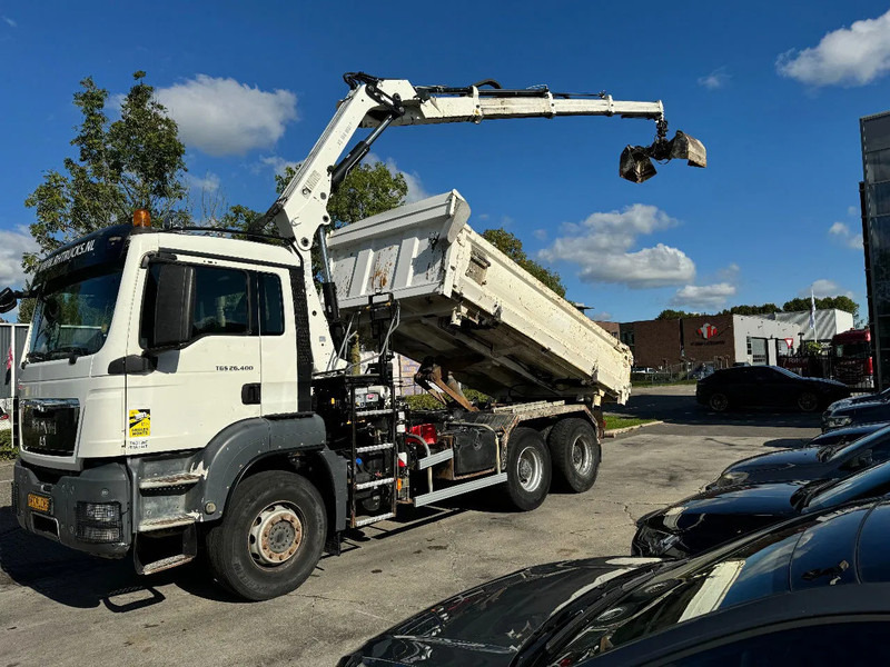 MAN TGS 26.400 6X4 HIAB 166D + REMOTE CONTROL + 2 WAYS KIPPER TÜV TILL 07-2025 - شاحنة كرين: صورة 3 MAN TGS 26.400 6X4 HIAB 166D + REMOTE CONTROL + 2 WAYS KIPPER TÜV TILL 07-2025 - شاحنة كرين: صورة 3