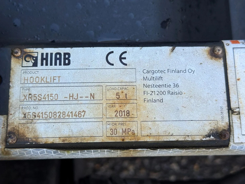 شاحنة ذات خطاف Mitsubishi Canter 7C18 - EURO 6 + HIAB 5 TON HOOKLIFT: صورة 7