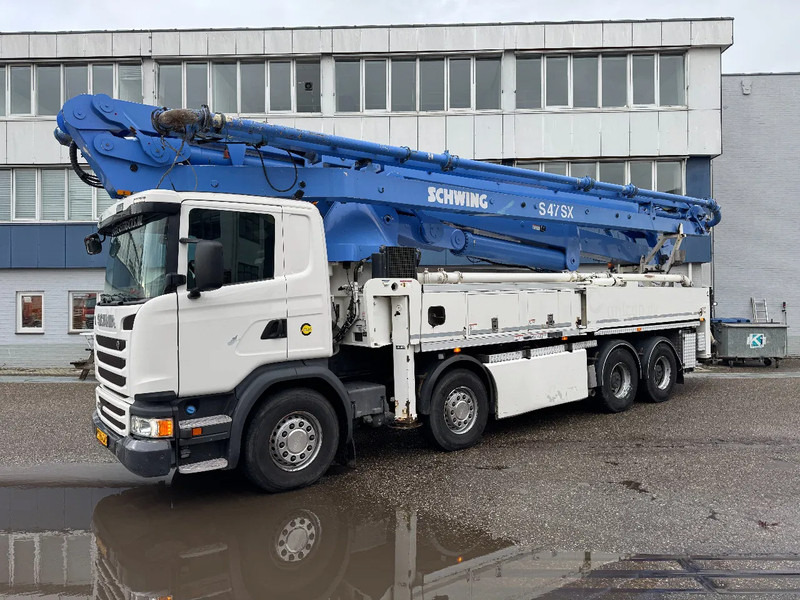 Scania G490 8X4 SCHWING S 47 R + REMOTE CONTROL HUB REDUCTION - مضخة خرسانة: صورة 1 Scania G490 8X4 SCHWING S 47 R + REMOTE CONTROL HUB REDUCTION - مضخة خرسانة: صورة 1