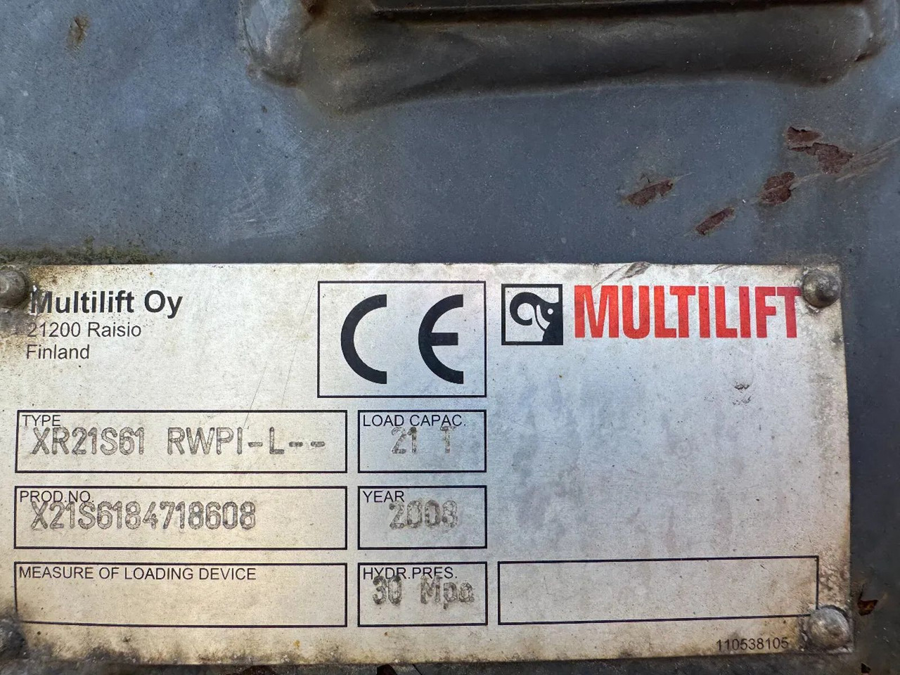 شاحنة ذات خطاف Scania R400 6X2 - EURO 5 + MULTILIFT HOOK + LIFTING AXL: صورة 8
