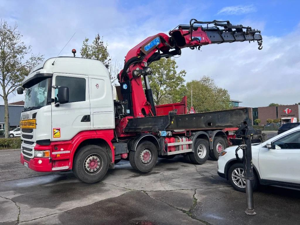 Scania R490 8X2 EURO 6 + EFFER 1750/4S + REMOTE - شاحنة كرين, شاحنات مسطحة: صورة 3 Scania R490 8X2 EURO 6 + EFFER 1750/4S + REMOTE - شاحنة كرين, شاحنات مسطحة: صورة 3