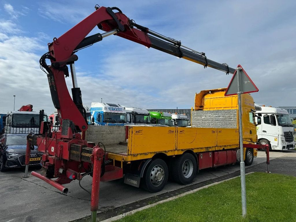 Scania R500 V8 6X2 EURO 5 + HIAB 377EP-4XS + REMOTE CON - شاحنة كرين, شاحنات مسطحة: صورة 3 Scania R500 V8 6X2 EURO 5 + HIAB 377EP-4XS + REMOTE CON - شاحنة كرين, شاحنات مسطحة: صورة 3
