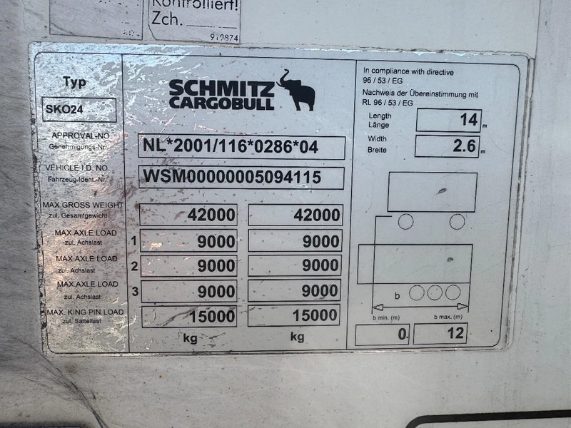Schmitz Cargobull SKO 24 THERMO KING SLX300 D/E 3 AXLE TÜV TILL 03-2026 Schmitz Cargobull SKO 24 THERMO KING SLX300 D/E 3 AXLE TÜV TILL 03-2026: صورة 8