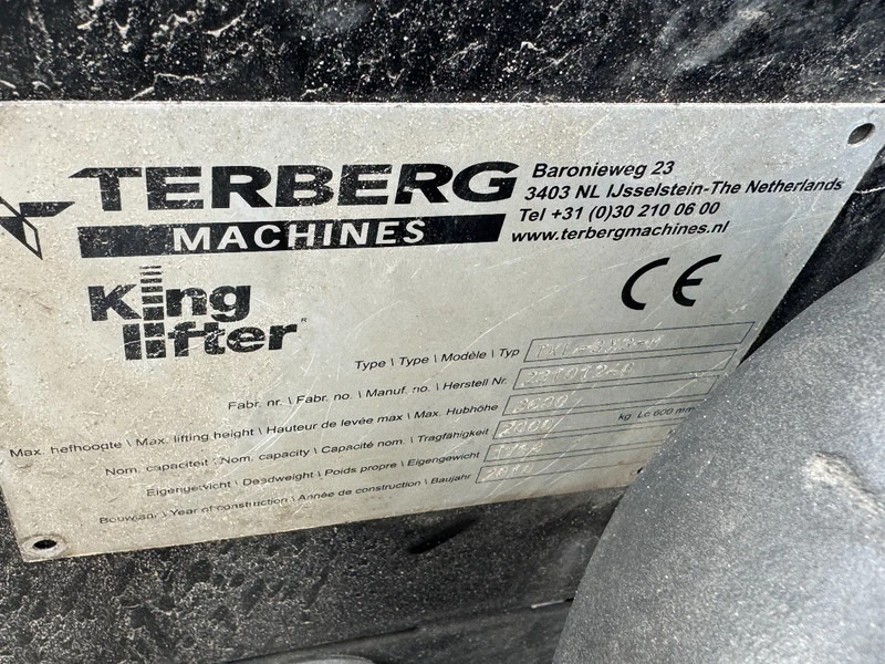 رافعة شوكية مثبتة على شاحنة Terberg TKL 3X3 M 2000 KG KINGLIFTER 3,6 METER HEIGH CE MARK: صورة 7
