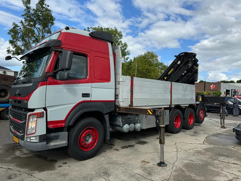 شاحنات مسطحة, شاحنة كرين Volvo FMX 460 8X4 PALFINGER PK53002 + FLY JIP AN REMOTE CONTROLE, LAST AXEL STEERING: صورة 17