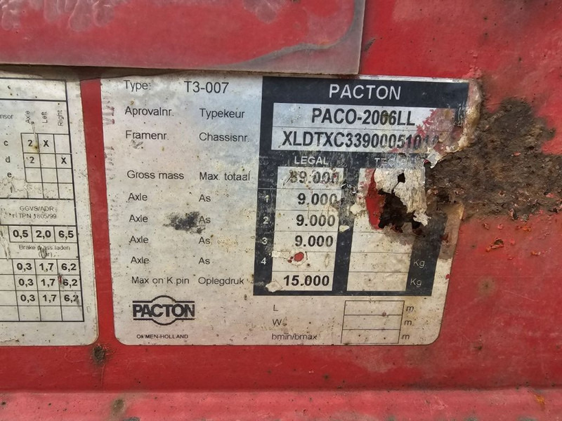 نصف مقطورة لنقل الحاويات Pacton BPW - DRUM - 40FT: صورة 12 نصف مقطورة لنقل الحاويات Pacton BPW - DRUM - 40FT: صورة 12