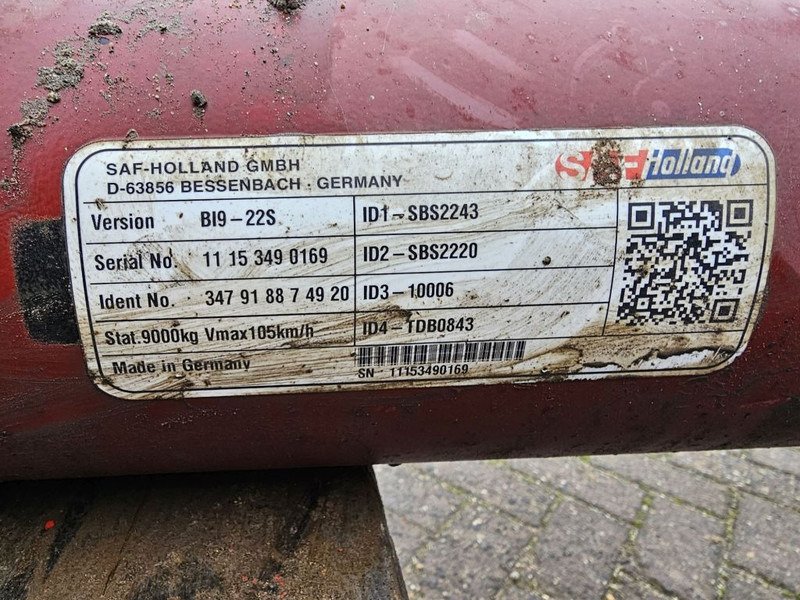 SAF BI9-22S / SBS2243 / SBS2220 / 10006 / TDB0843 - المحور و قطع الغيار - شاحنة: صورة 5 SAF BI9-22S / SBS2243 / SBS2220 / 10006 / TDB0843 - المحور و قطع الغيار - شاحنة: صورة 5