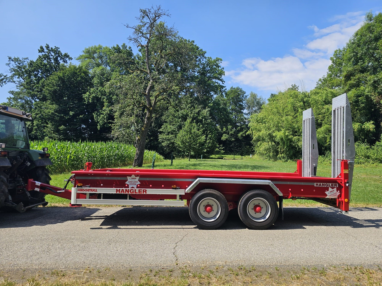 Fliegl TTS-H 100 / Hangler TPS 2 - مقطورة مسطحة منخفضة: صورة 1 Fliegl TTS-H 100 / Hangler TPS 2 - مقطورة مسطحة منخفضة: صورة 1