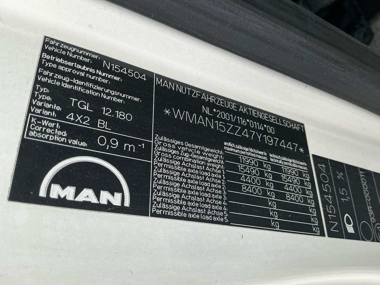 شاحنة 2007 MAN TGL 12.180 TRUCK: صورة 39