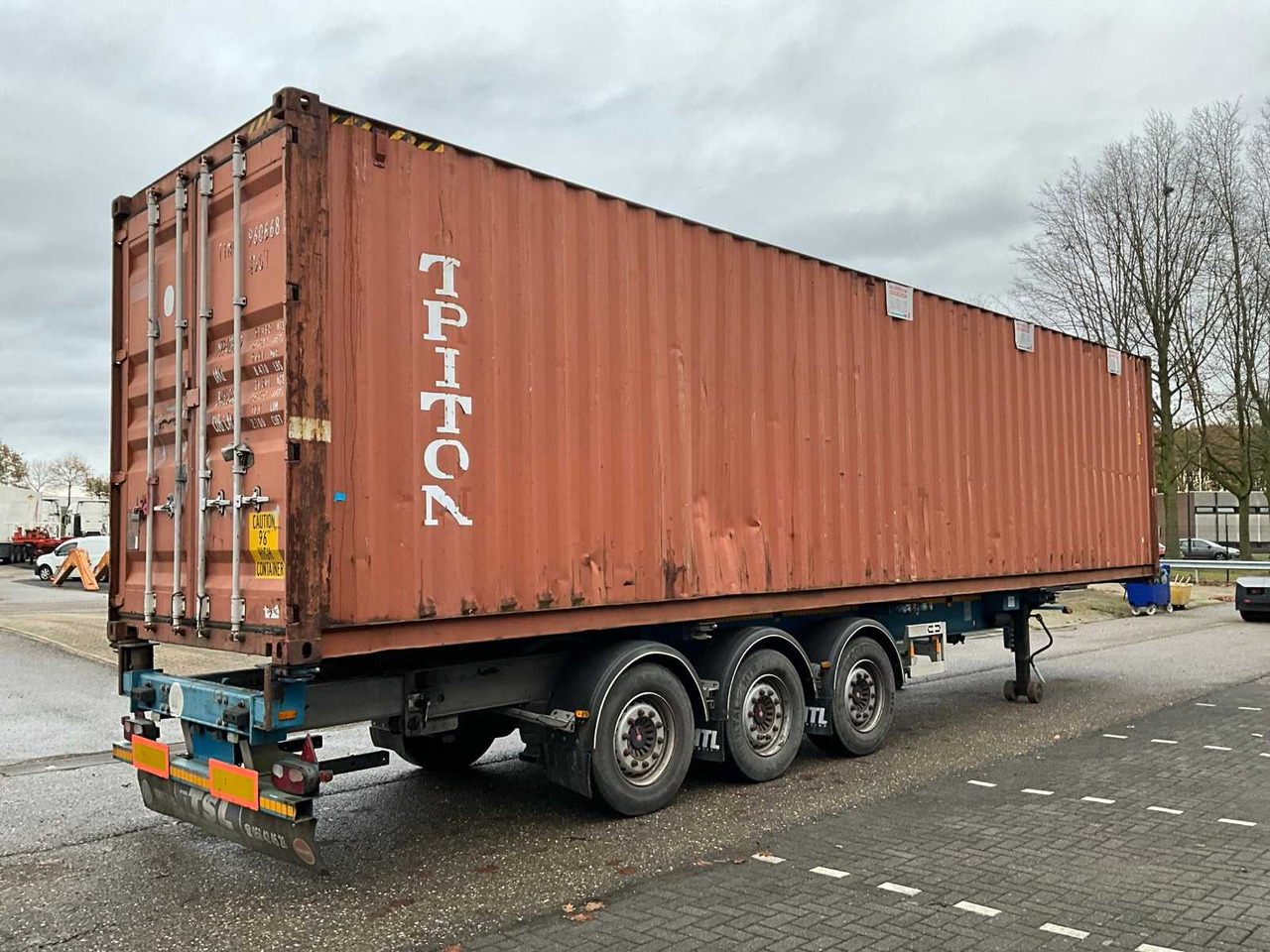 2012 VANHOOL 3B0079 CONTAINER CHASSIS WITH CONTAINER - نصف مقطورة: صورة 5 2012 VANHOOL 3B0079 CONTAINER CHASSIS WITH CONTAINER - نصف مقطورة: صورة 5