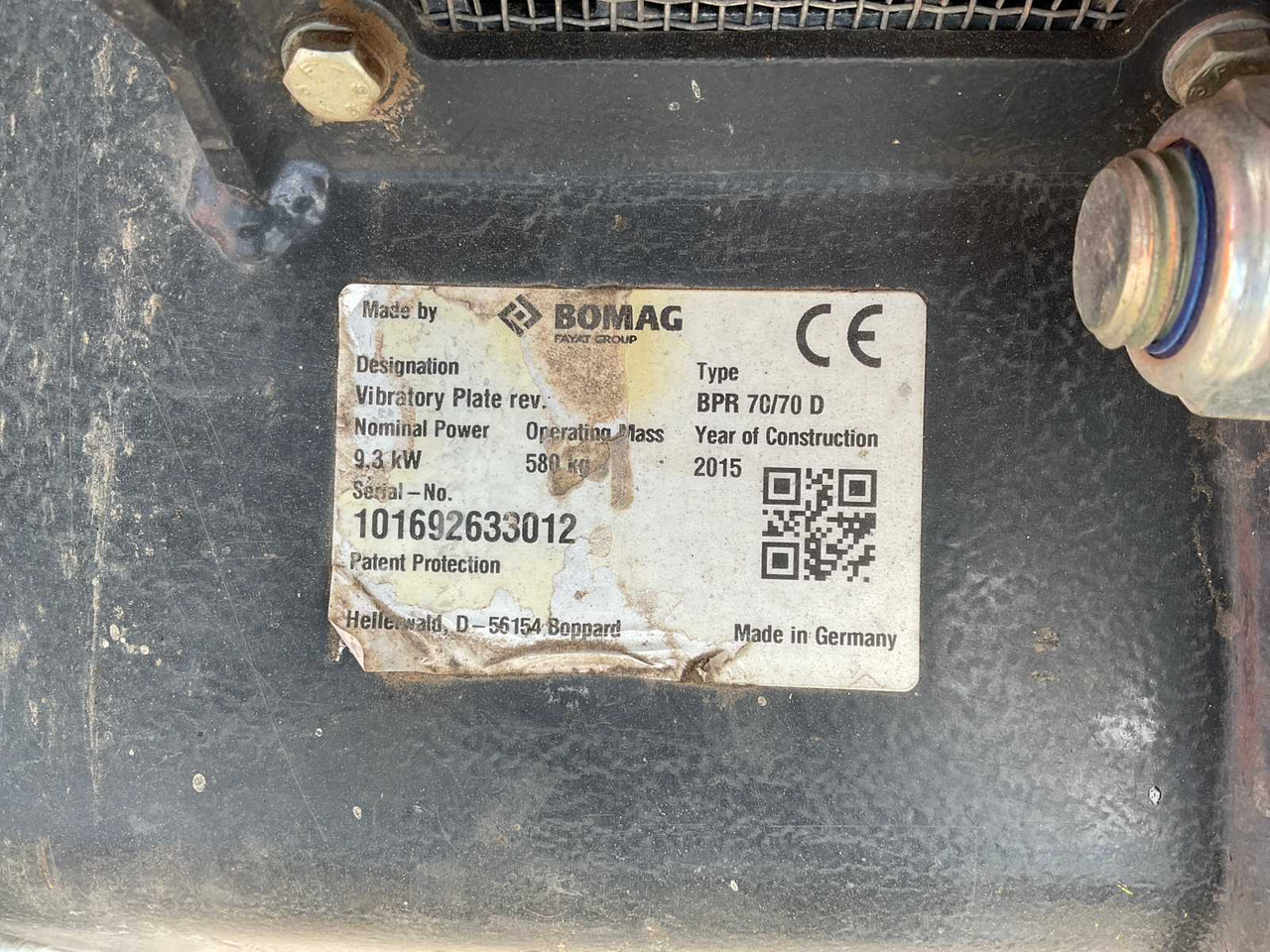Bomag BPR 60/65 D/E - لوحة اهتزازية: صورة 5 Bomag BPR 60/65 D/E - لوحة اهتزازية: صورة 5