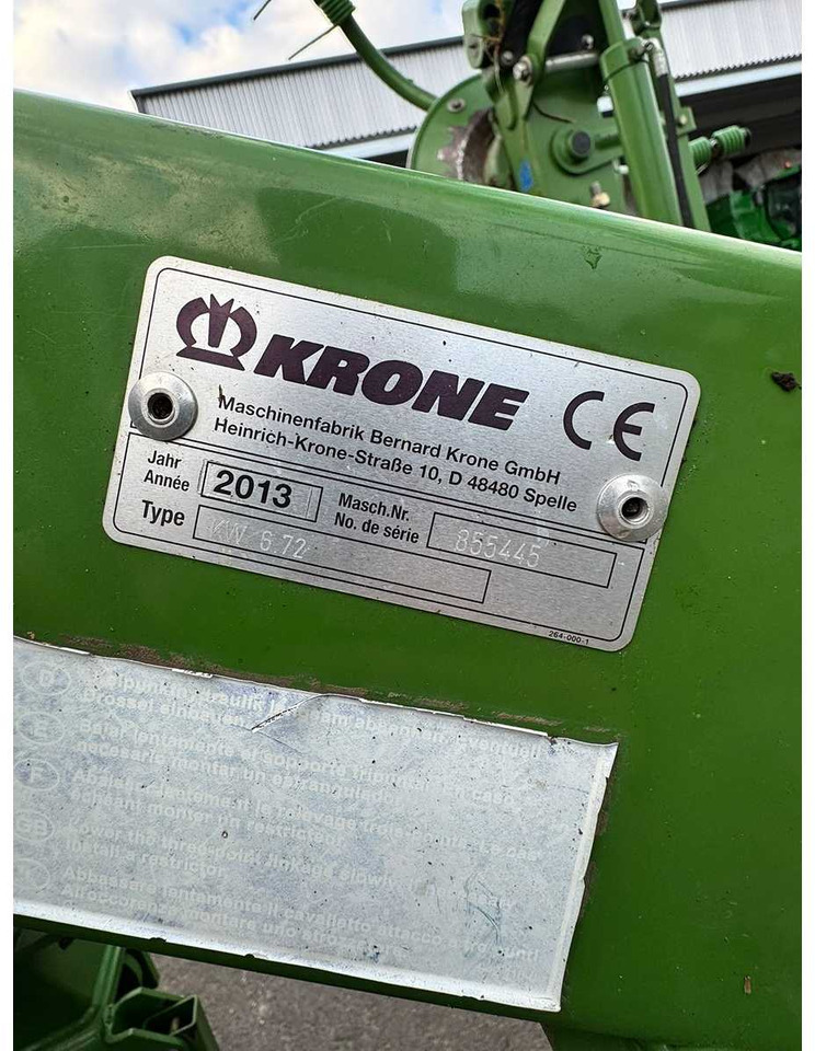 KRONE KW 6.72 - الآلات الزراعية: صورة 4 KRONE KW 6.72 - الآلات الزراعية: صورة 4