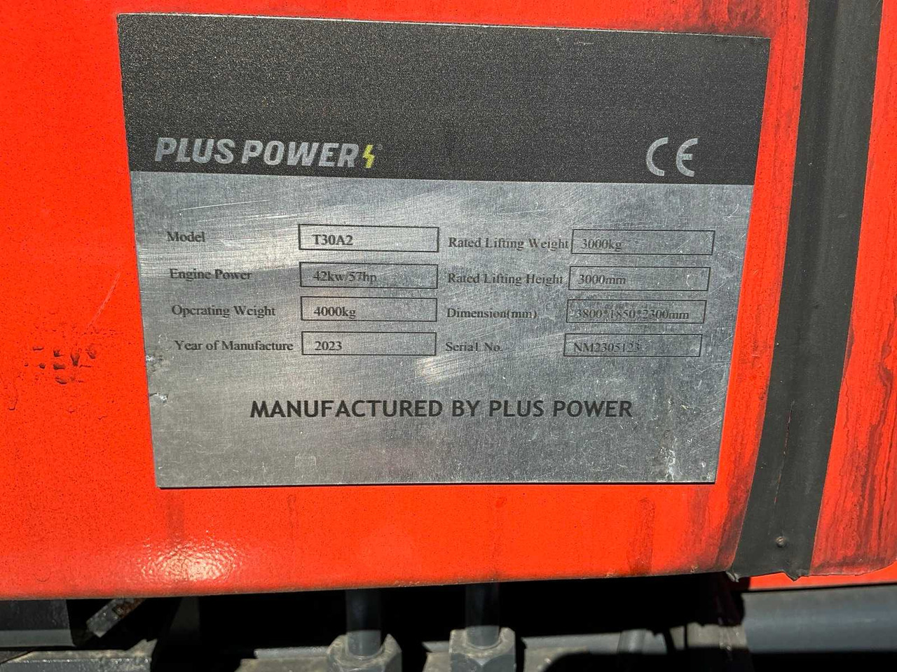 PLUS POWER - T30A2 - FORKLIFT TRUCKS - 2023 - رافعة شوكية: صورة 3 PLUS POWER - T30A2 - FORKLIFT TRUCKS - 2023 - رافعة شوكية: صورة 3