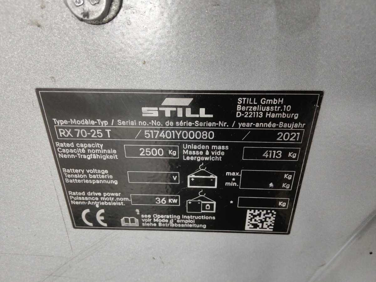 STILL RX70-25T 2021 FORKLIFT - رافعة شوكية: صورة 2 STILL RX70-25T 2021 FORKLIFT - رافعة شوكية: صورة 2