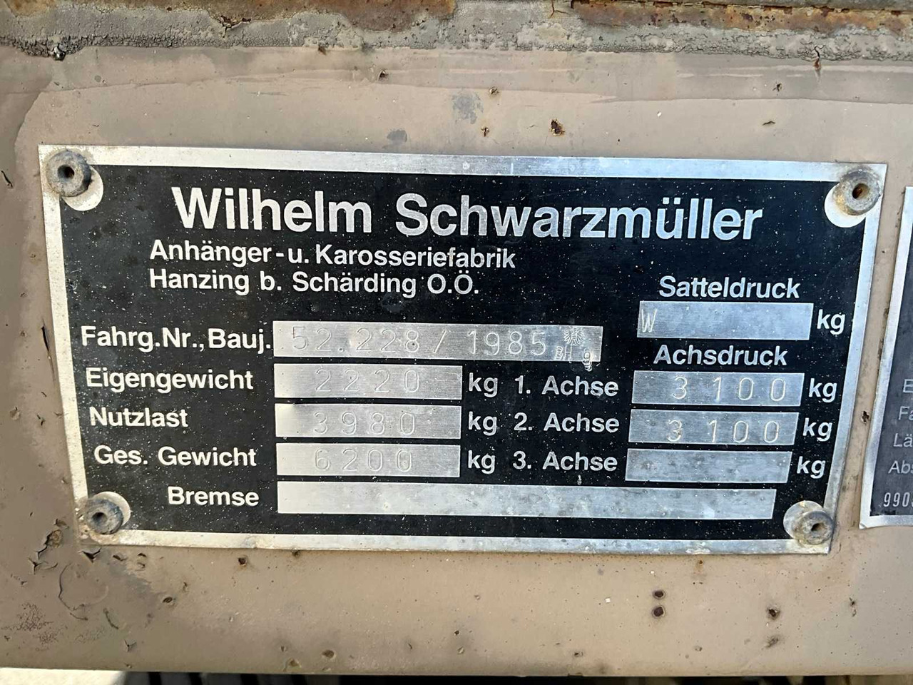 Schwarzmüller 2 Achs Plateauanhänger - المقطورة الزراعية: صورة 5 Schwarzmüller 2 Achs Plateauanhänger - المقطورة الزراعية: صورة 5