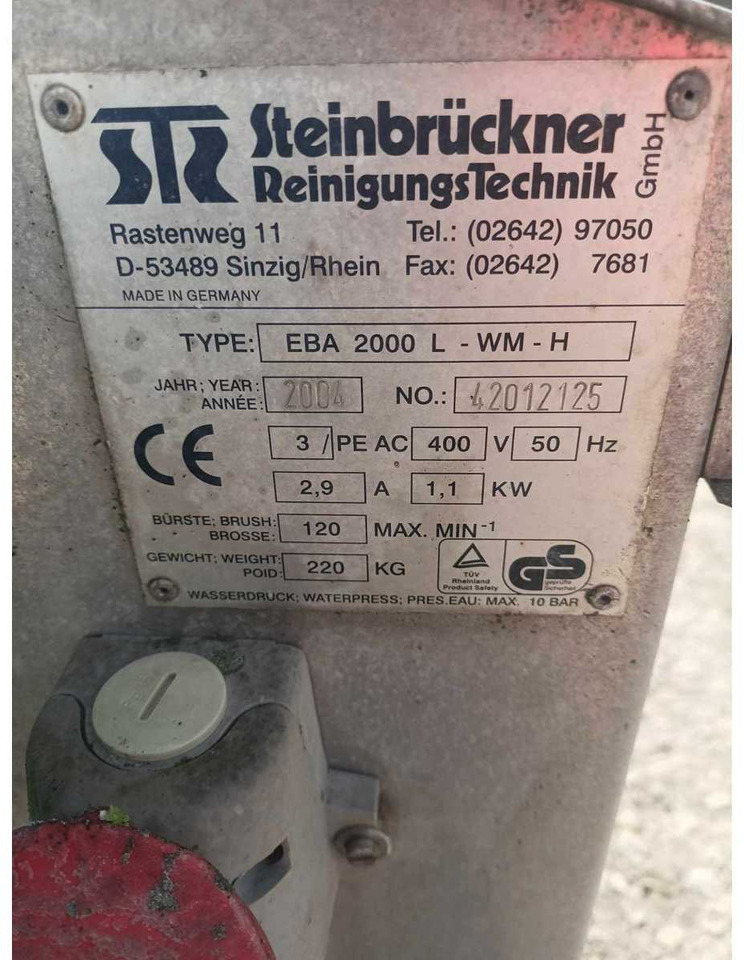 Steinbruckner EBA 2000L - الآلات الزراعية: صورة 5 Steinbruckner EBA 2000L - الآلات الزراعية: صورة 5