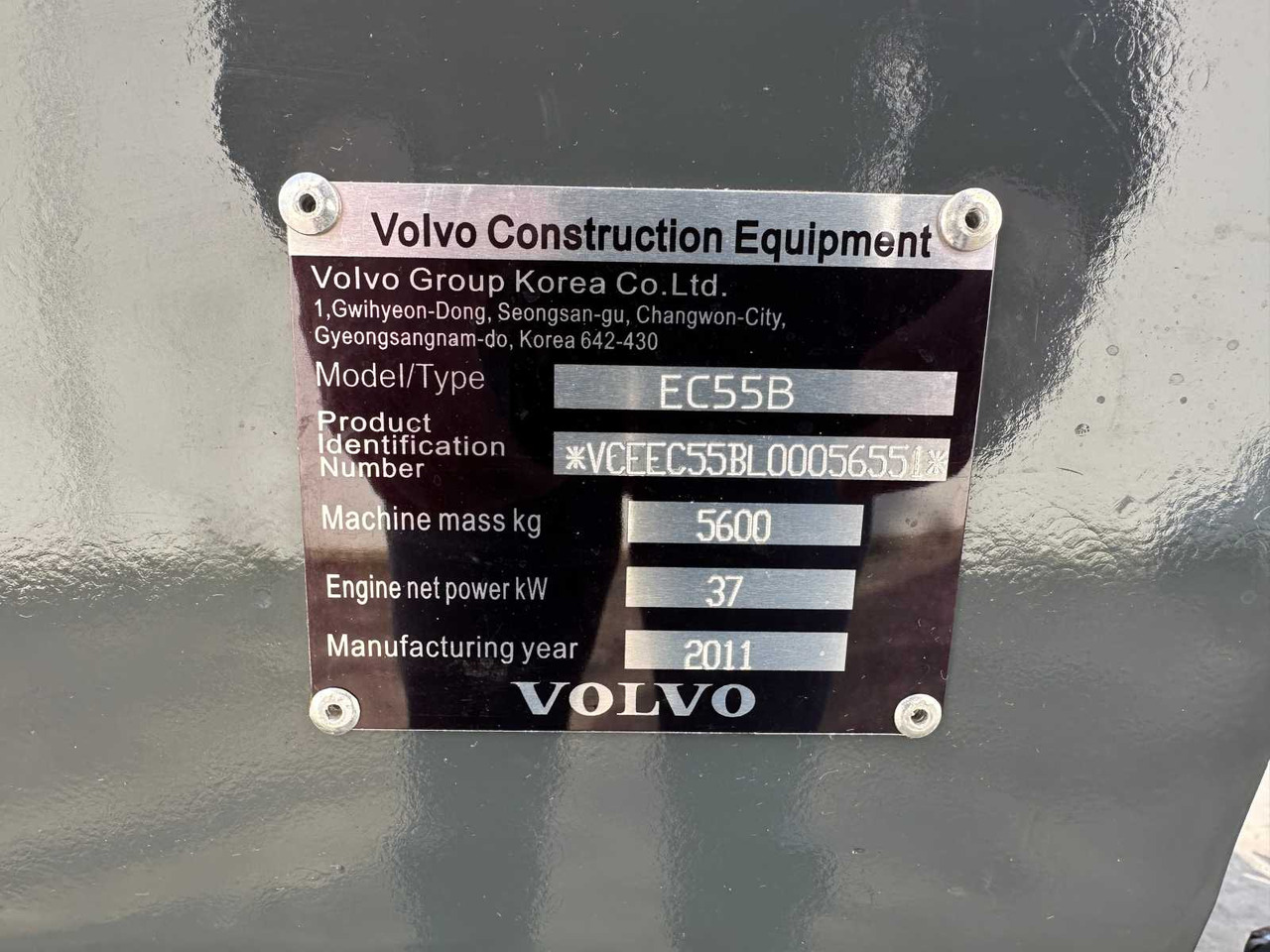 حفار زحاف Volvo EC55B: صورة 44