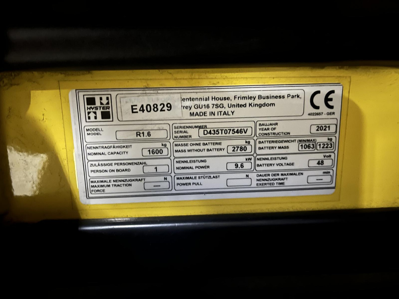 Hyster R1.6 - شاحنة مناوِلة: صورة 4 Hyster R1.6 - شاحنة مناوِلة: صورة 4