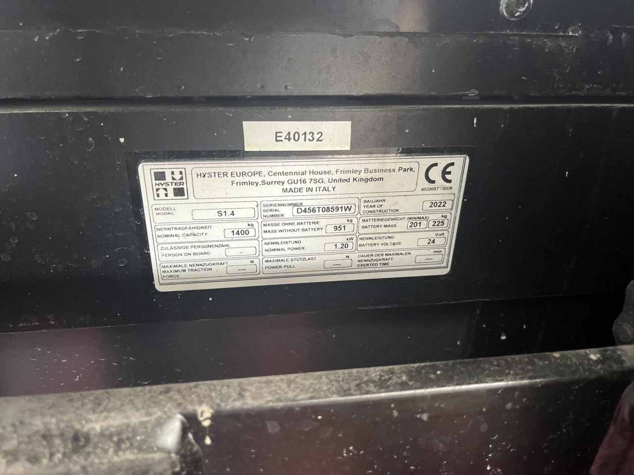 Hyster S1.4 - آلة التكديس: صورة 5 Hyster S1.4 - آلة التكديس: صورة 5