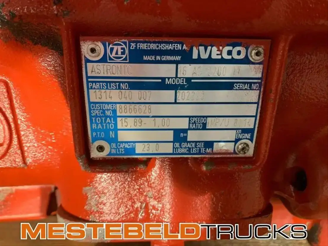 Iveco Versnellingsbak 16 AS 2200 IT - علبة التروس و قطع الغيار - شاحنة: صورة 4 Iveco Versnellingsbak 16 AS 2200 IT - علبة التروس و قطع الغيار - شاحنة: صورة 4