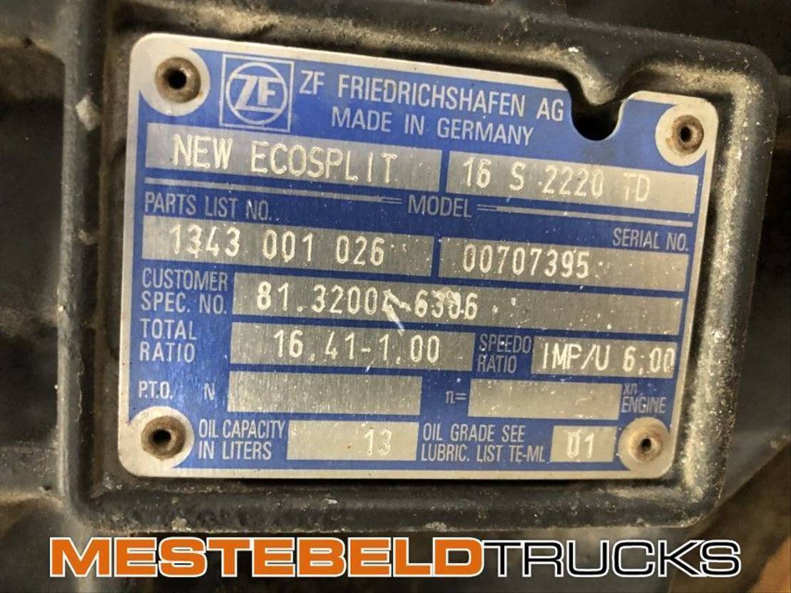 MAN Versnellingsbak 16 S 2220 TD - صندوق التروس - شاحنة: صورة 5 MAN Versnellingsbak 16 S 2220 TD - صندوق التروس - شاحنة: صورة 5