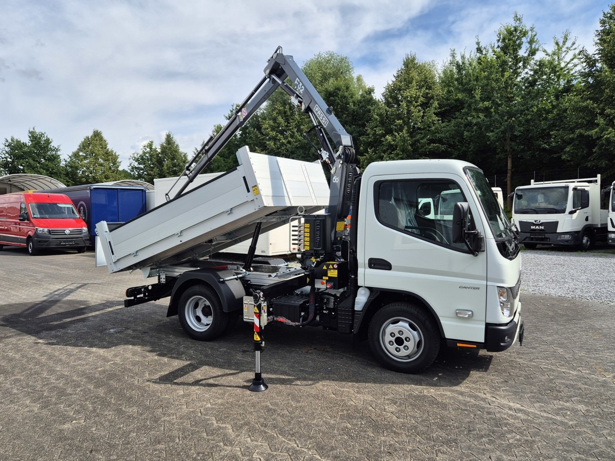 FUSO 3S15 Alukipper mit Ladekran Funk 3 x hydr. - قلاب صغير: صورة 3 FUSO 3S15 Alukipper mit Ladekran Funk 3 x hydr. - قلاب صغير: صورة 3