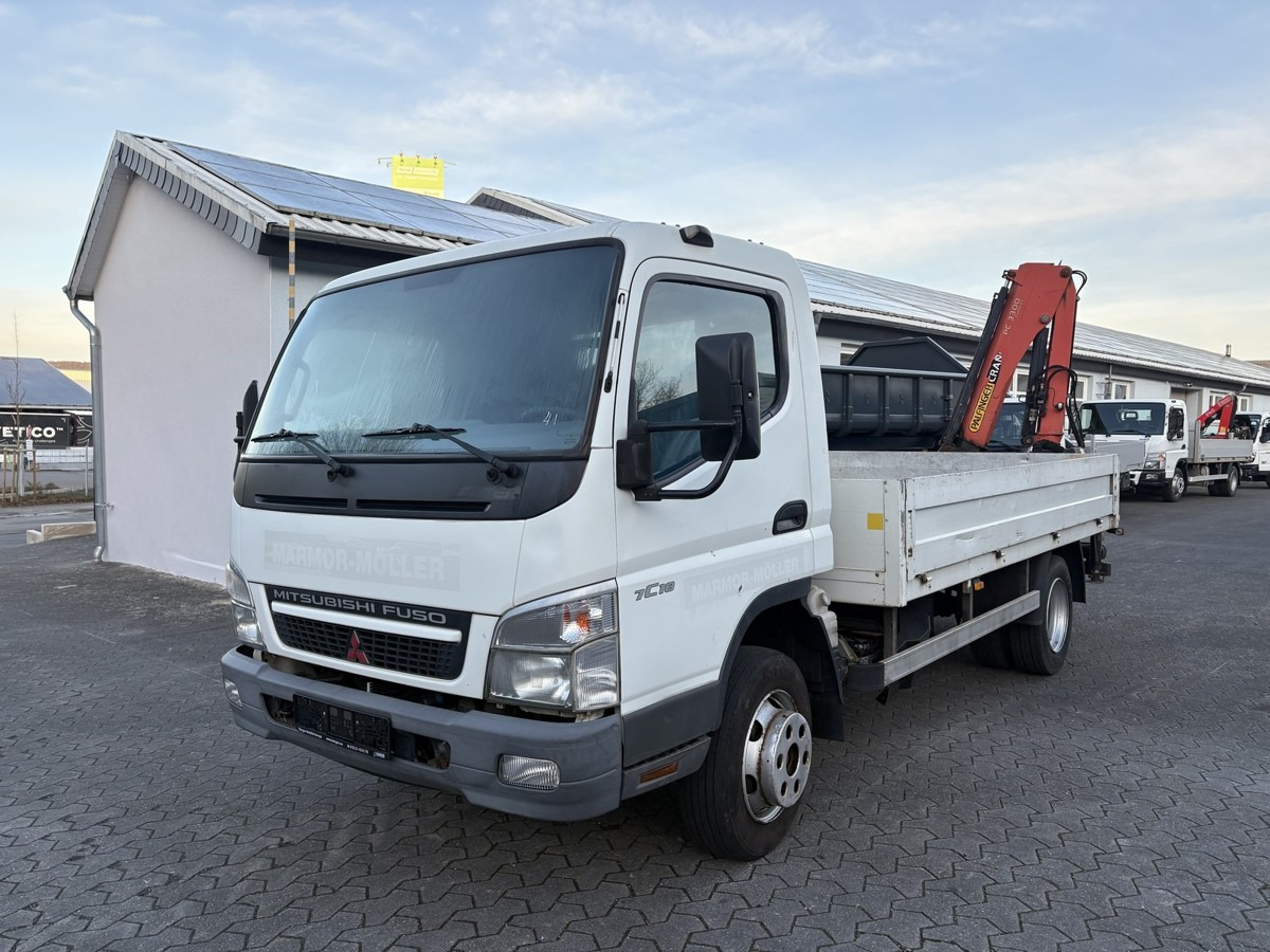 FUSO FUSO 7C18 Canter Pritsche 3.8m Kran 2x hydr. - شاحنة مفتوحة: صورة 1 FUSO FUSO 7C18 Canter Pritsche 3.8m Kran 2x hydr. - شاحنة مفتوحة: صورة 1